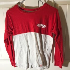 Life guard shirt, very comfy when being worn,